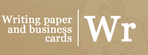 Writing and business cards